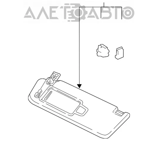Солнцезащитный козырек 5NN857551L3H8 VAG