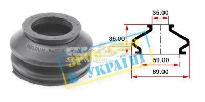 Пыльник рулевого наконечника BELGUM BG0153