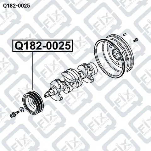 Шкив коленвала Q1820025 Q-fix