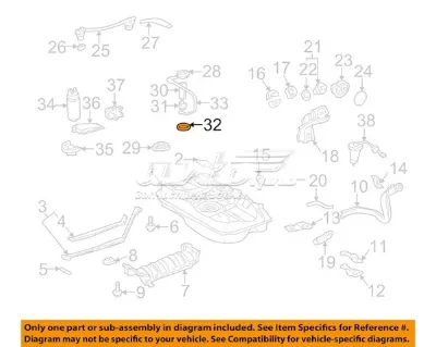 Прокладка датчика уровня топлива /топливного насоса (топливный бак) TOYOTA 7716933020