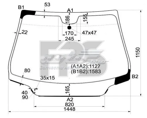 Лобовое стекло GS2036D11 XYG