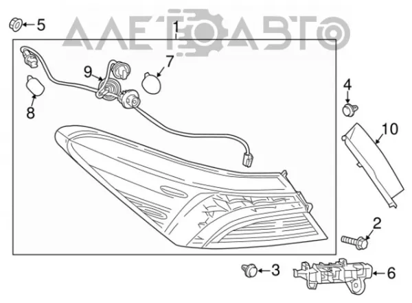 Фонарь задний левый FP7053F1T FPS
