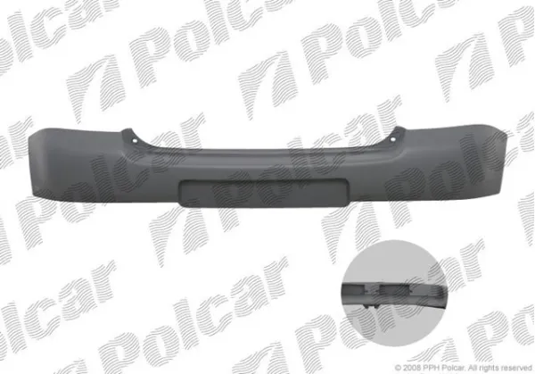 Верхняя часть заднего бампера 8103961 Polcar