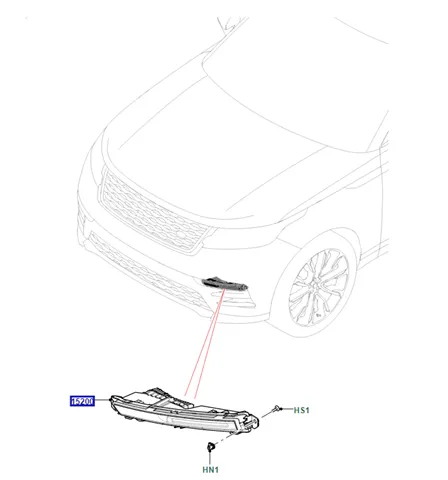 Фара противотуманная правая LR111099 Land Rover
