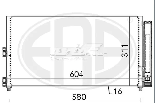 Радиатор кондиционера 51804892 Fiat/Alfa/Lancia