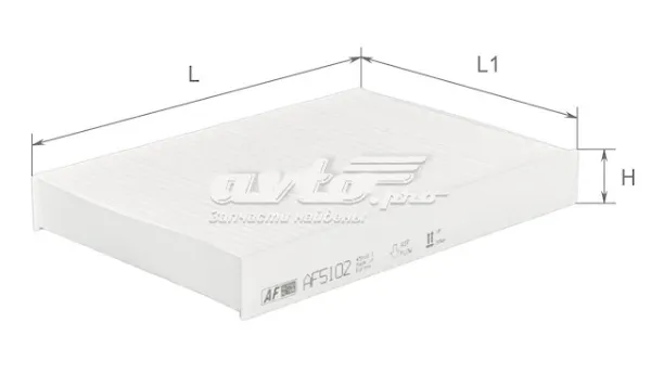 Фильтр салона AF5102 Alpha Filter