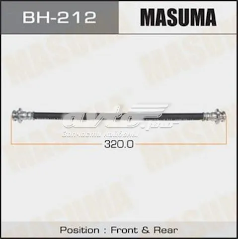 Шланг тормозной передний левый BH212 Masuma