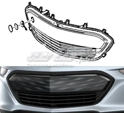 Решетка бампера переднего General Motors 42497937 цена, от