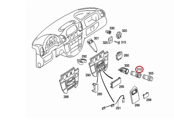 Прикуриватель Mercedes Sprinter I 2-t