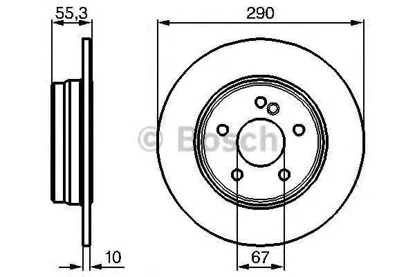 Тормозные диски 986478626 Bosch