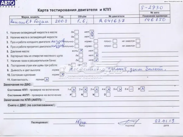 Двигатель Renault DUSTER I