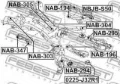 Сайлентблок траверсы крепления заднего редуктора задний ASVA 0201Z51RD1