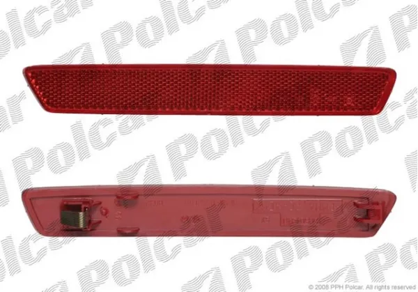 Левый отражатель заднего бампера 1411876X Polcar