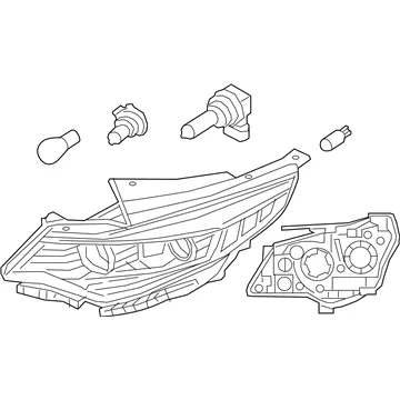 Левая фара 92101D5080 Hyundai/Kia