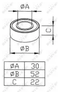 Подшипник кондиционера NRF 38291