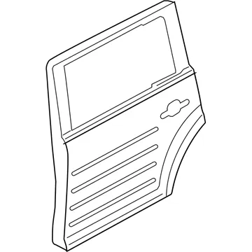 Дверь задняя правая 8A8Z7424630A Ford