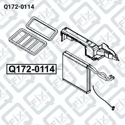 Испаритель кондиционера Q1720114 Q-fix