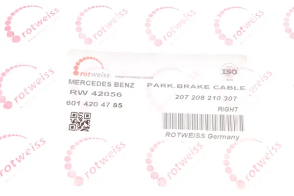 Задний правый трос ручника RW42056 Rotweiss