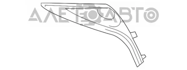 Ободок (окантовка) фары противотуманной левой 8148233040 Toyota