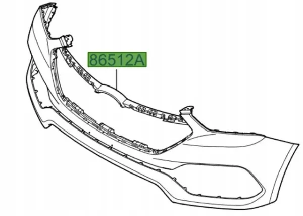 Передний бампер 865402WAE0 Hyundai/Kia