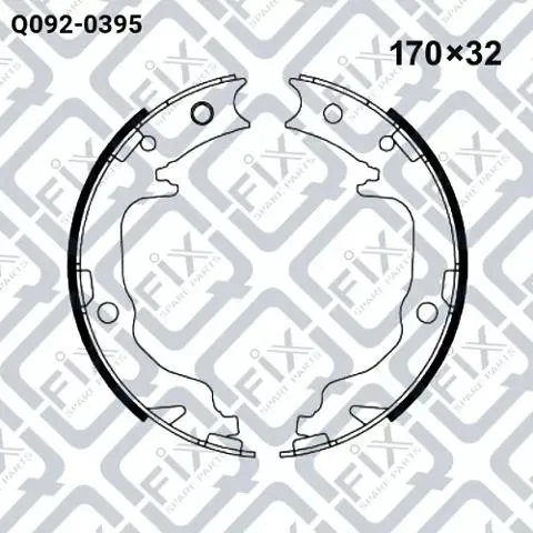 Колодки ручника Q0920395 Q-fix