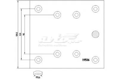 Накладка тормозная передняя (TRUCK) ROULUNDS RL203320A8