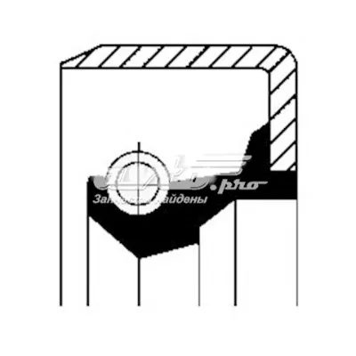 Сальник полуоси заднего моста CORTECO 12011493B