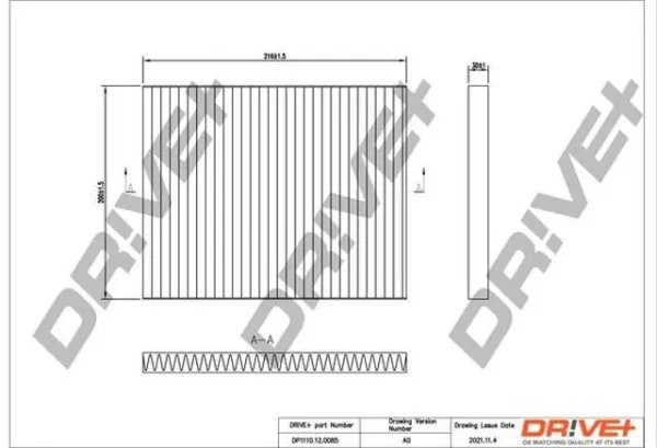 Фильтр воздушный отопителя Dr!ve+ DP1110120085 цена, от
