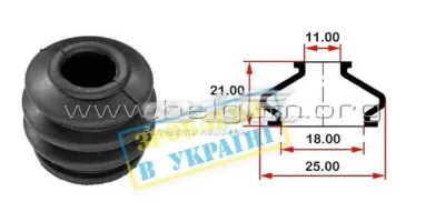 Пыльник направляющей суппорта тормозного переднего BELGUM BG0146