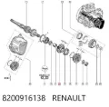 Шестерня 5-й передачи ведущая Renault Laguna KG0, KG1