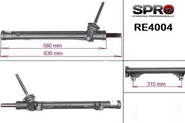 Рулевая рейка RE104R MSG