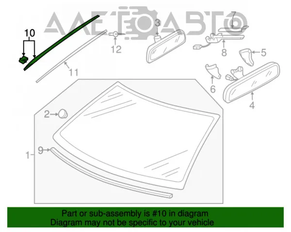5C6854328C5AP VAG Водосток лобового стекла, жабо