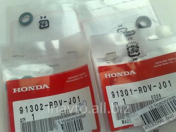 Кольцо (шайба) форсунки инжектора посадочное 91301PLC000 Honda