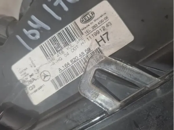 Правая фара A1648204859 Mercedes