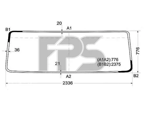 Лобовое стекло AB25087A Sekurit