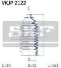 Пыльник рулевой рейки SKF VKJP2122