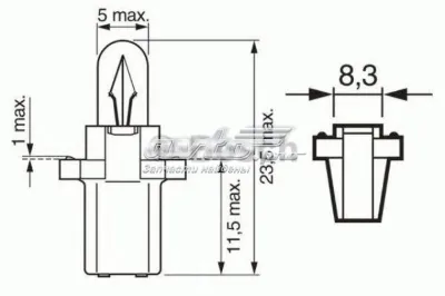 Лампочка BOSCH 1987302244