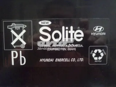 Аккумуляторная батарея Хёндэ 68 А/ч 12 В (371103A100)