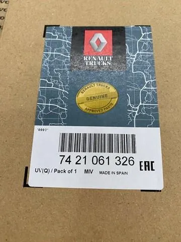 Прокладка радиатора масляного 7421061326 Renault (RVI)