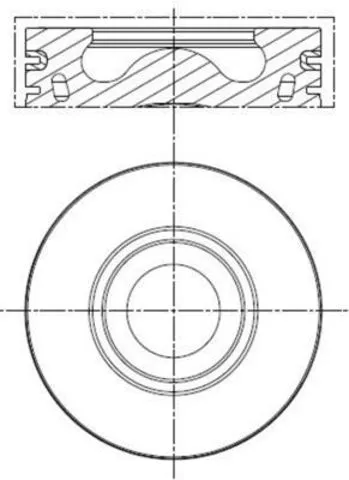 Поршень на 1 цилиндр, 2-й ремонт 013PI00136002 Mahle Original