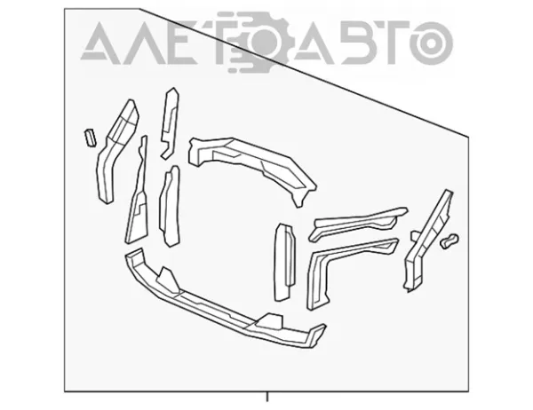 Рамка радиатора 60400STXA02ZZ Honda