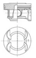 Поршень на 1 цилиндр, 2-й ремонт KOLBENSCHMIDT 41492620