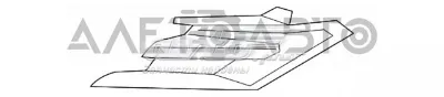 Молдинг решетки радиатора правый TOYOTA 5312333100