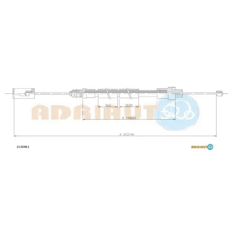 Трос ручника 1102481 Adriauto
