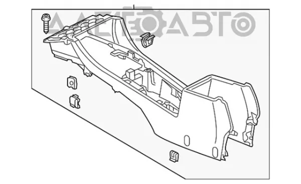 Консоль панели управления центральная 561863241G82V VAG