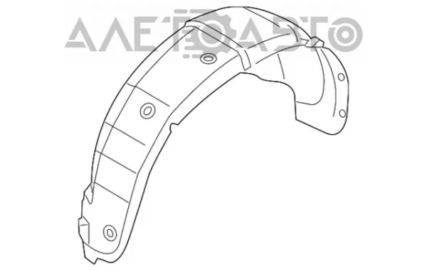 Подкрылок задний левый 868301U500 Hyundai/Kia