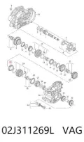Кольцо синхронизатора VAG 02J311269L