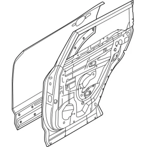 Дверь задняя левая 821016RR0B Nissan/Infiniti
