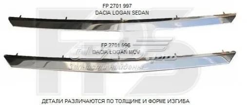 Молдинг решетки радиатора верхний FP2701996 FPS