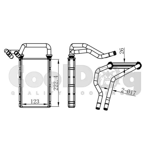 Радиатор печки CLD6019 Cooldog